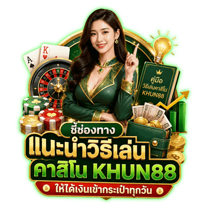 ชี้ช่องทางแนะนำวิธีเล่นคาสิโน khun88